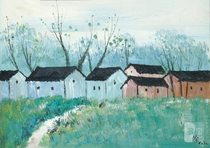    吳冠中  風景